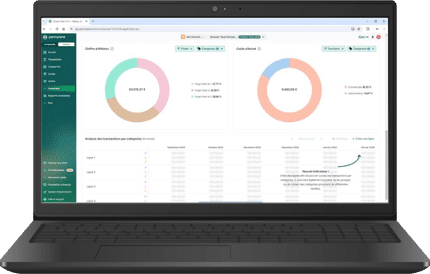 capture d'écran analytique de la plateforme pennylane